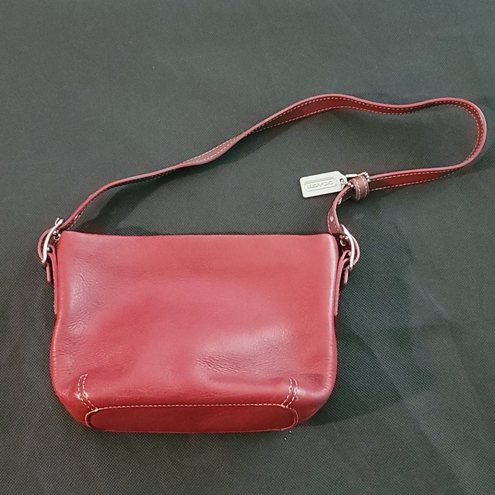 Vintage Small Cherry Red Coach Bag